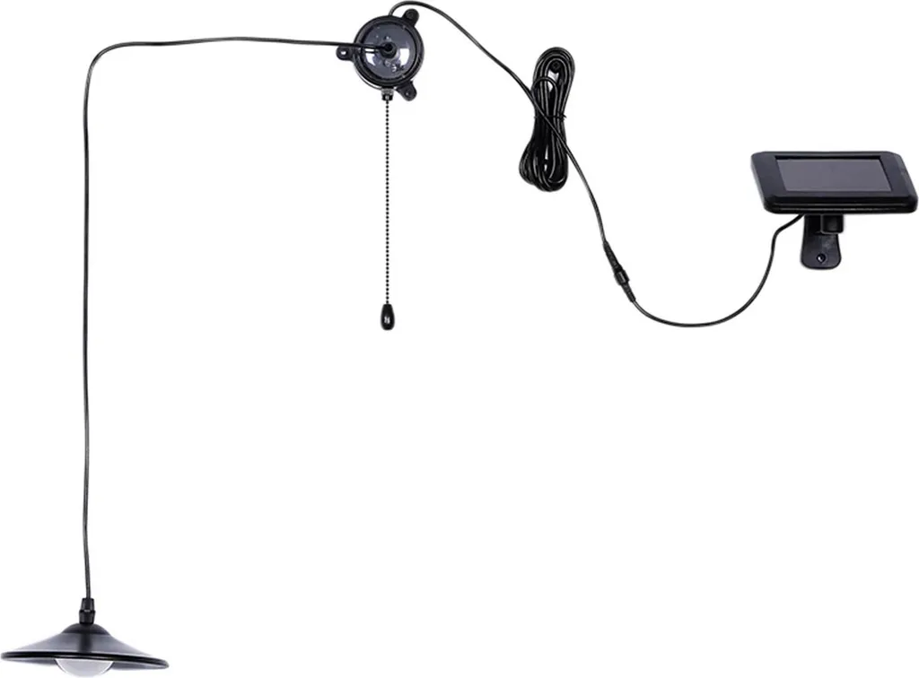 Lampadario Solare Esterno LED 3W 250 Lumen IP65 con Telecomando Remoto