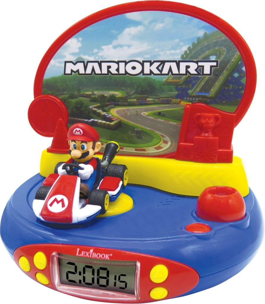 Réveil Projecteur Nintendo Mario Kart en 3D Image du produit 