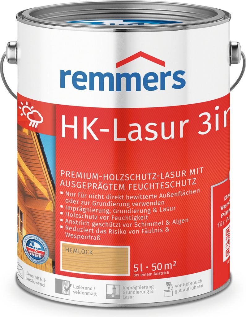 Remmers HK-Lasur 3w1 hemlock (RC-120) 5 l, bejca zewnętrzna Zdjęcie produktu 