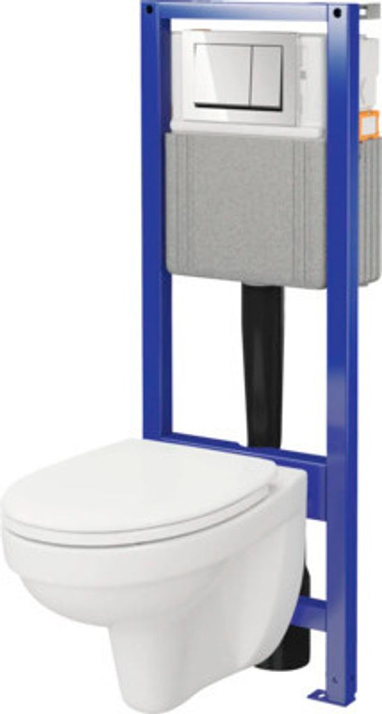 Cersanit Wand-WC Set CERSANIA Tiefspüler offener Spülrand Produktbild 