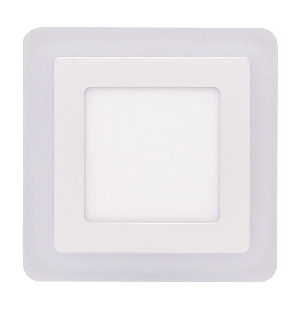 Ecolite Bílý vestavný LED panel hranatý 145 x 145mm 6W+3W Obrázek produktu 