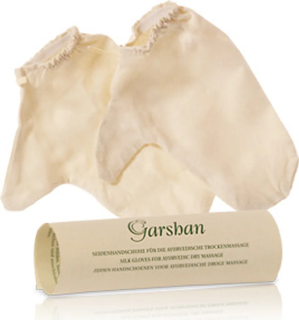 Gants en soie de massage Garshan pour stimuler la circulation et l'énergie