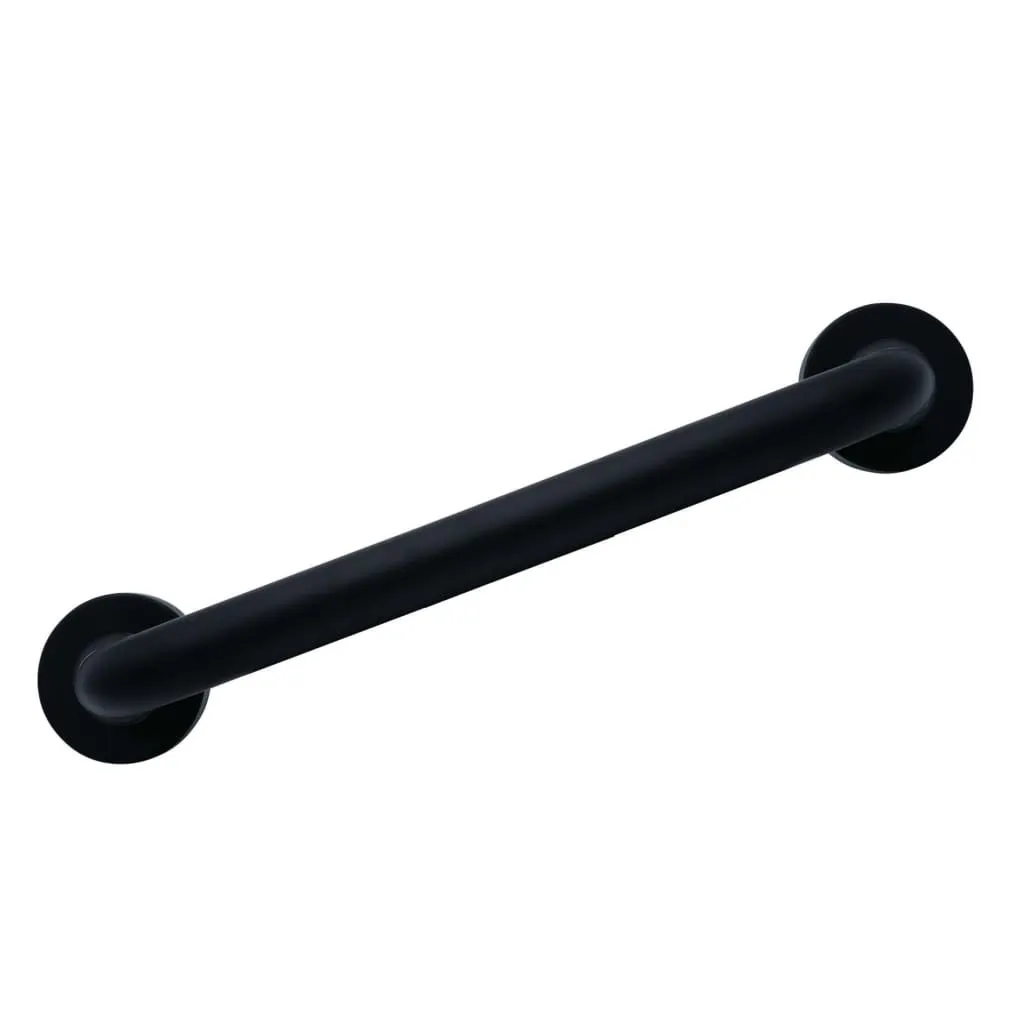 Poignée de Bain 45 cm Aluminium Noir Mat Haute Résistance et Durable