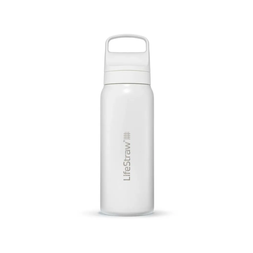LifeStraw Go 2.0 Inox 1L Bianco - Borraccia Filtrante Termica Outdoor