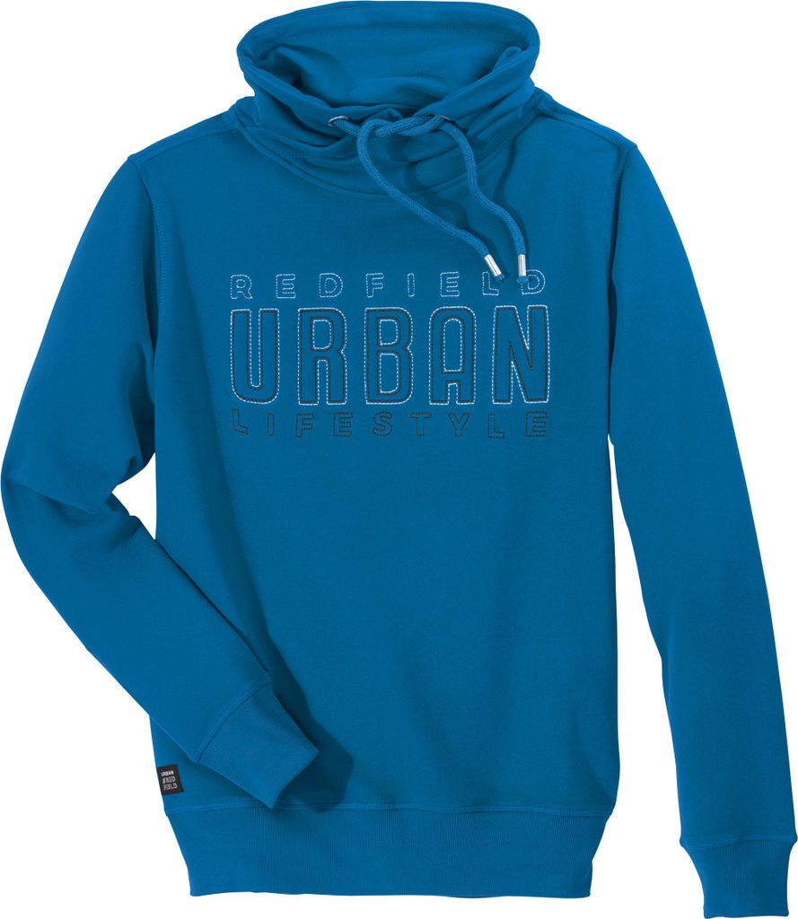 Redfield XXL Sweatshirt aquablau Schlauchkragen