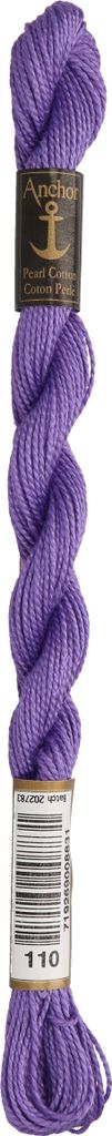 Anchor Perlgarn Stärke 5 4585000-00110 veilchen Stickgarn, 100 % Baumwolle, 5g Strängchen