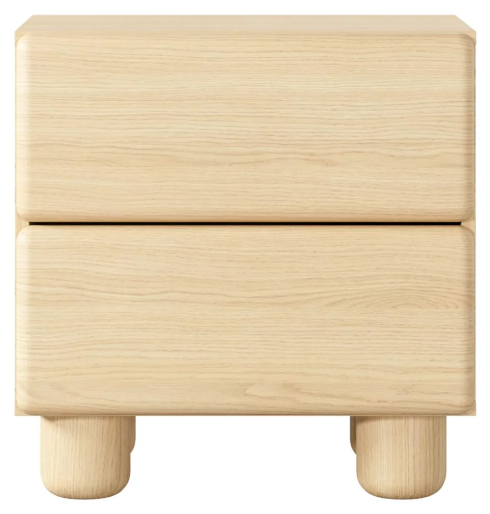 Table de chevet 50 cm chêne Vicenza, meuble de nuit robuste