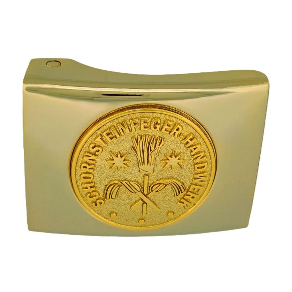 Koppelschloss Schornsteinfeger Handwerk und Zunft – golden Produktbild 