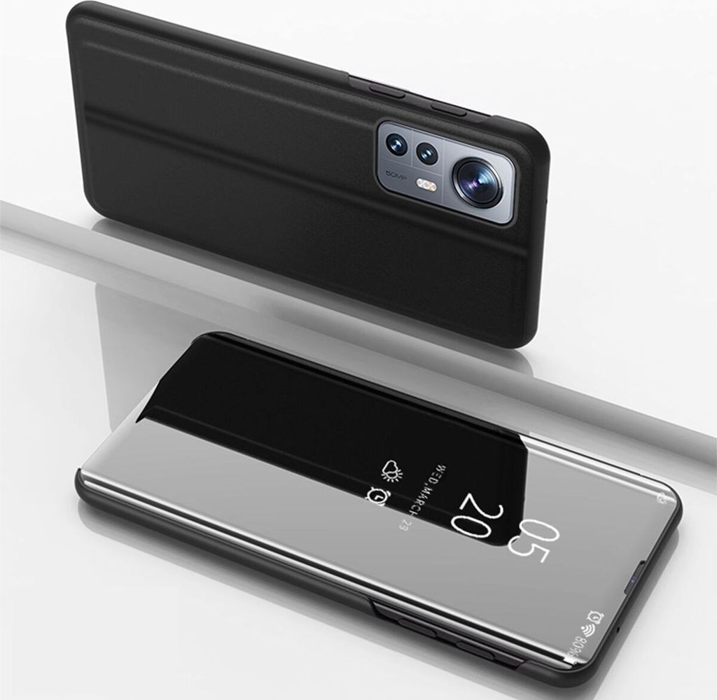 König Design Hülle kompatibel mit Xiaomi 12 / 12X Kunststoff Full Cover Handyhülle - Case Schwarz