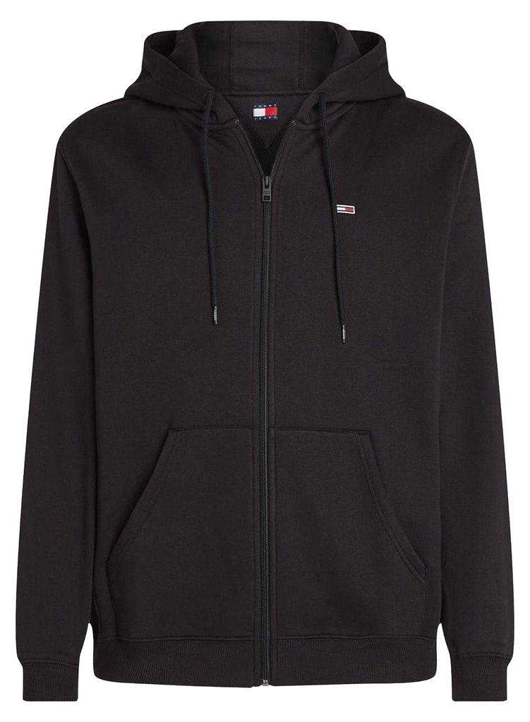 Tommy Jeans - Hoodie mit durchgehendem Reißverschluss für Herren, Leicht GT14879 (L) (Schwarz)