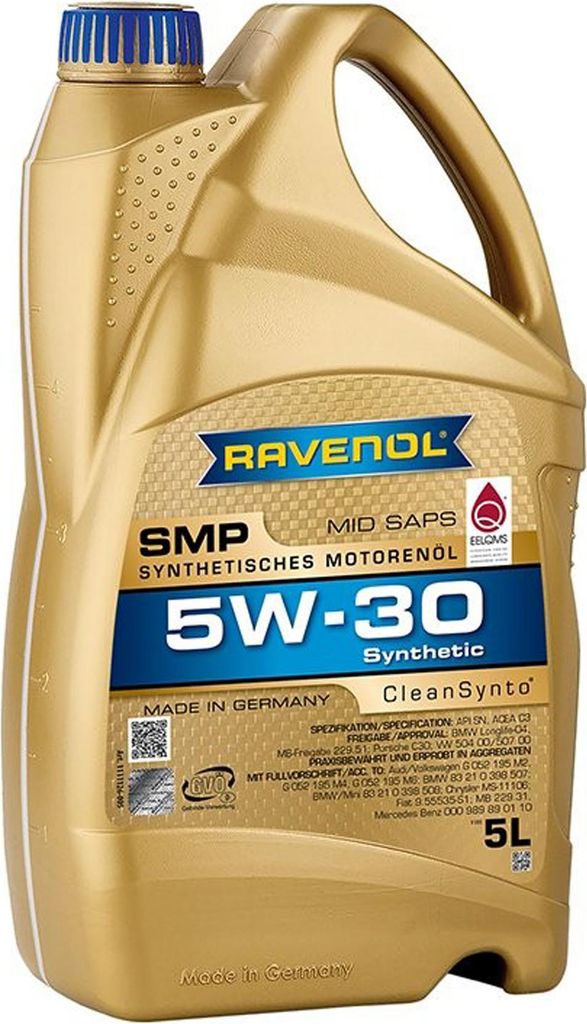 RAVENOL SMP für 5W-30 5 Liter Motoröl Motorenöl Longlife-04 Produktbild 