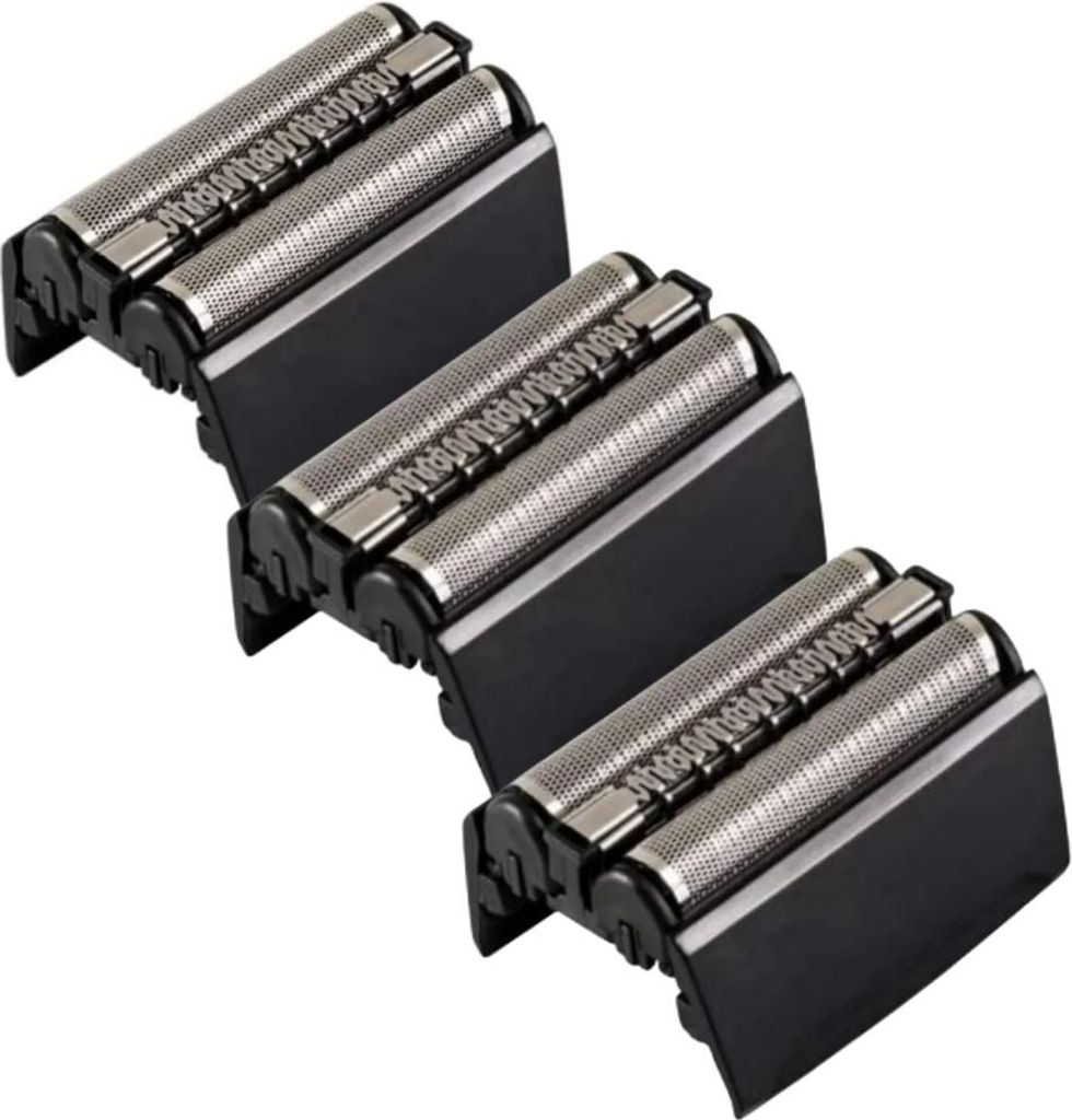 3X Scherkopf für Braun Series 5, 52B/52S, Ersatzscherkopf kompatibel Braun, Rasierkopf austauschbar, waschbar, Kombipack