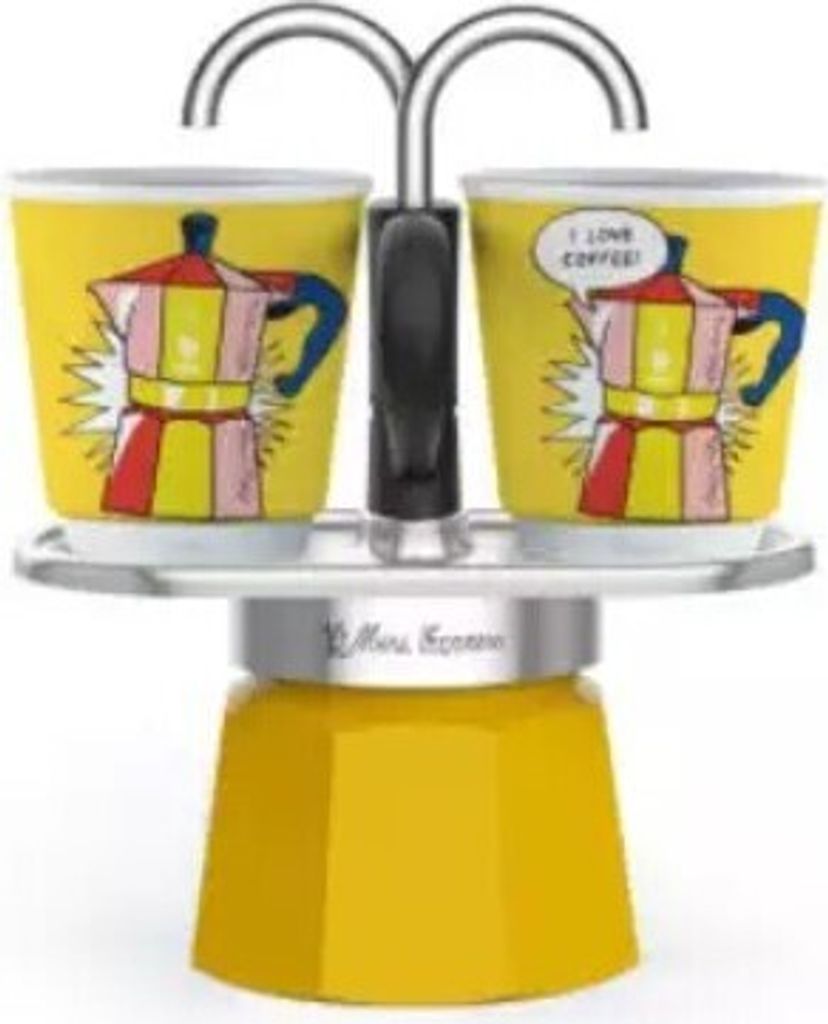 BIALETTI Mini Express Espressokocher gelb, 2 Tassen Produktbild 