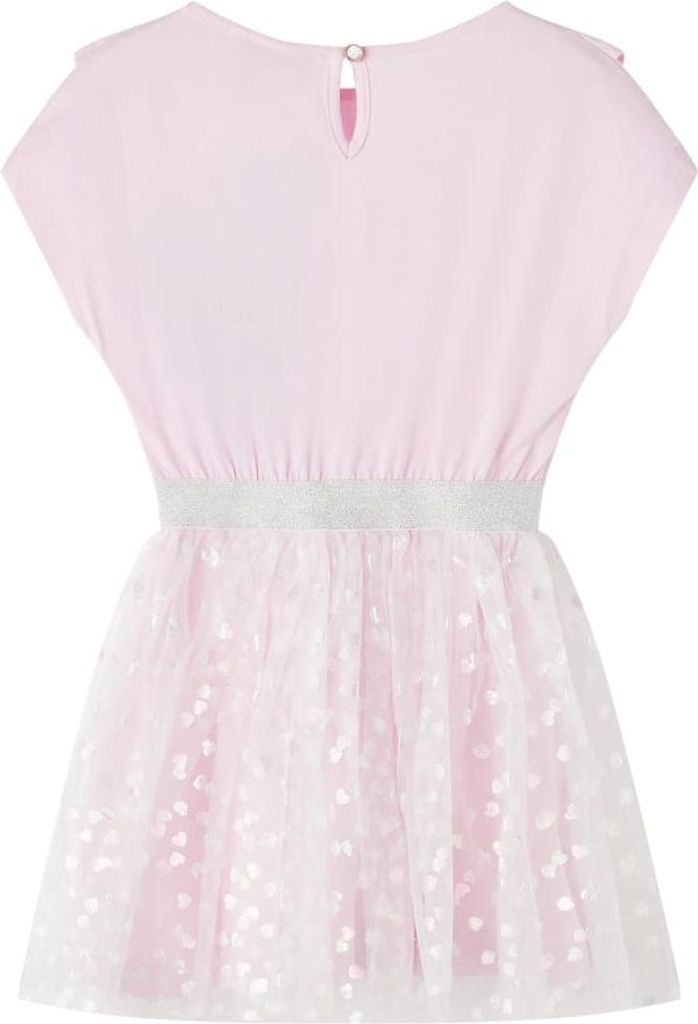 vidaXL Kinderkleid mit Rüschen Hellrosa 104