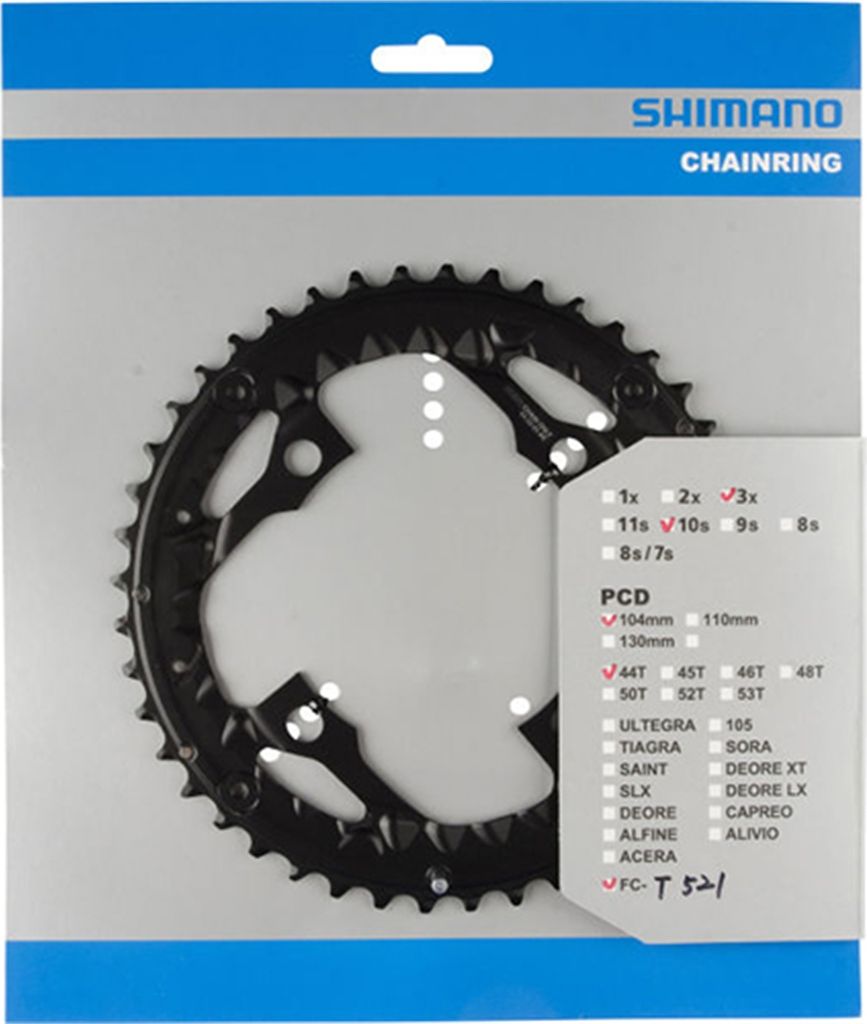 Shimano Teile Kettenblatt FC-T521, 44Z, Ø=104mm, außen, Produktbild 