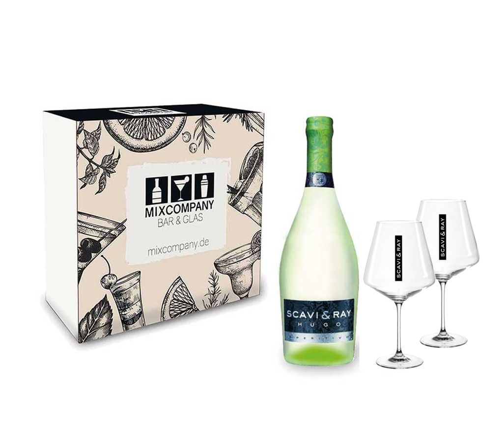 Scavi & Ray Geschenkset - Scavi & Ray Hugo Aperitivo 0,75l Produktbild 
