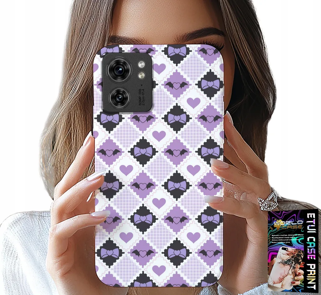 Custodia Motorola Edge 40 Famiglia: Cuori, Fiocchi e Pellicola