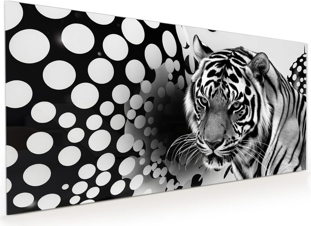 Küchenrückwand Spritzschutz Glas mit Motiv Tigerpunkte 40 x Produktbild 