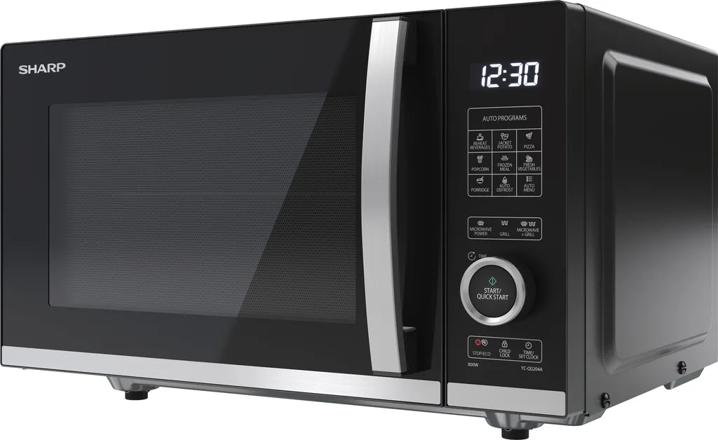 Gagnez du Temps avec le Micro-ondes SHARP Gril 20L 800W Noir Rapide