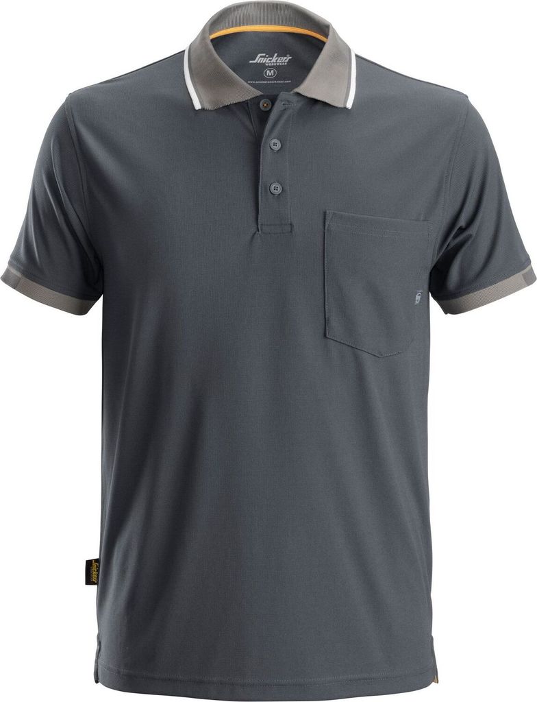 Snickers AllroundWork 37.5 Technologie Poloshirt Stahlgrau-XXL
