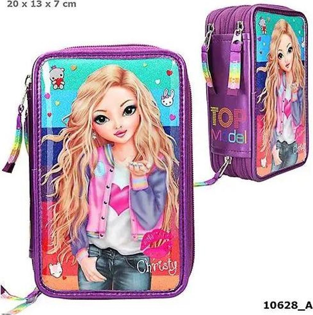 Depesche 10628 TOPModel 3-fach Federtasche Friends Rege Produktbild 