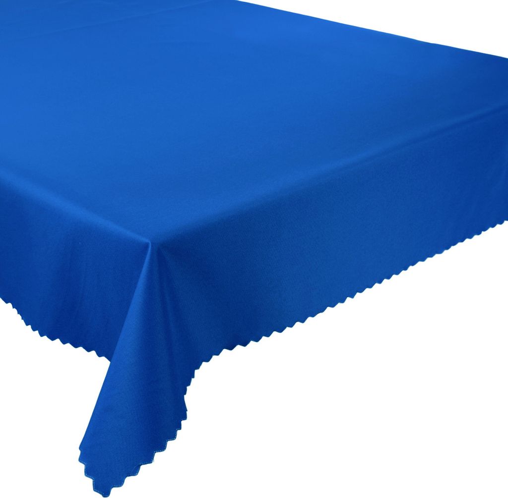 Wasserdichte Polyester Gartentischdecke Blau 110x200 cm