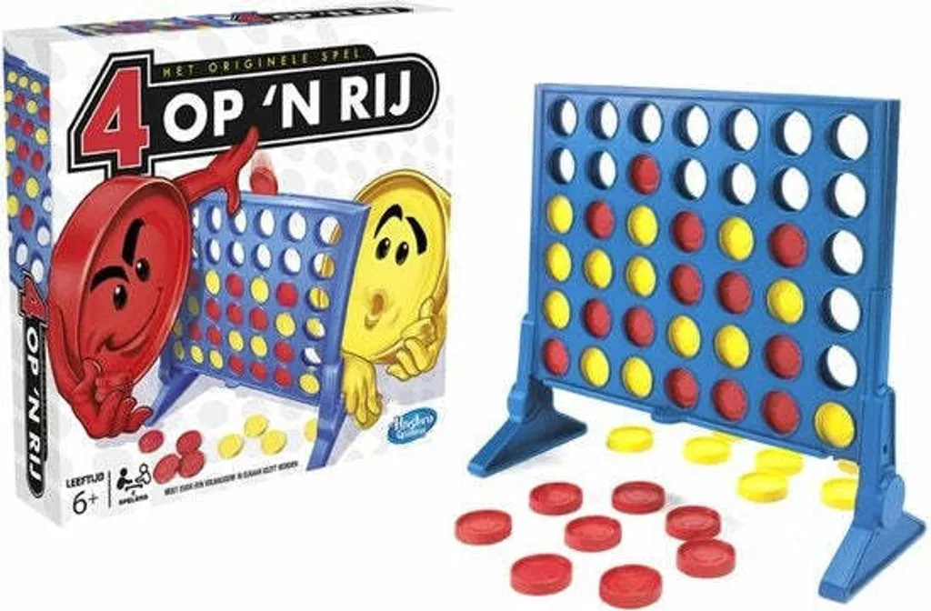 Quatre dans une rangée Hasbro Gaming - Grille Verticale avec 42 Jetons - 7