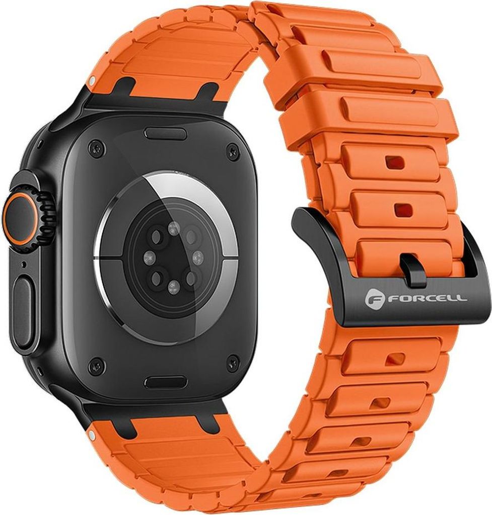 FORCELL F-DESIGN FA06 silicone strap for APPLE Watch 38 / 40 / 41 mm orange