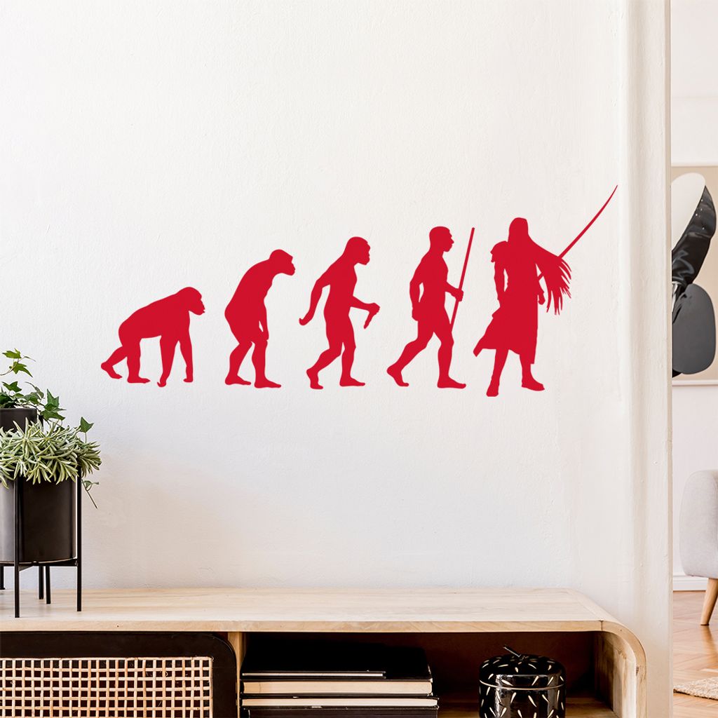 Videospielheld Evolution Wandtattoo Wandaufkleber Wall Sticker - Dekoration, Küche, Wohnzimmer, Schlafzimmer, Badezimmer