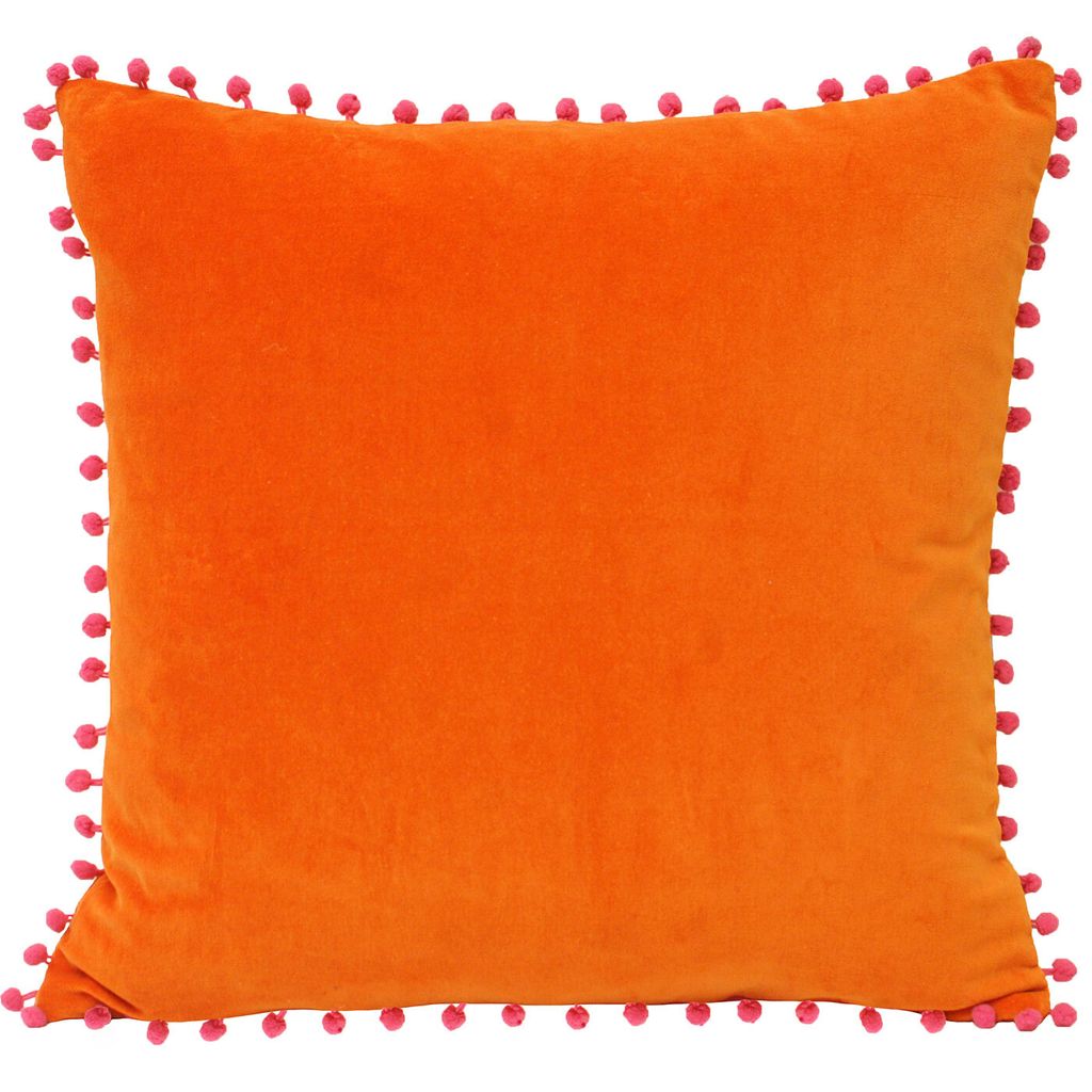 Riva Home Velvet Pompom Housse de coussin. RV919 (45x45cm) Image du produit 