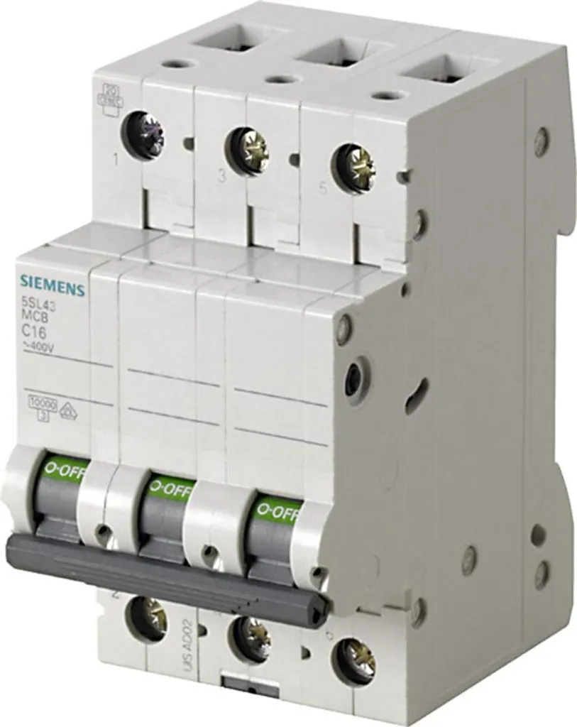 Disjoncteur Magnétothermique Triphasé 25A Siemens 5SL43257 Série 5SL4