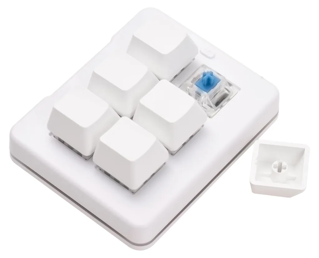 Clavier programmable 3 modes Bluetooth 2.4GHz et Filaire 6 Touches