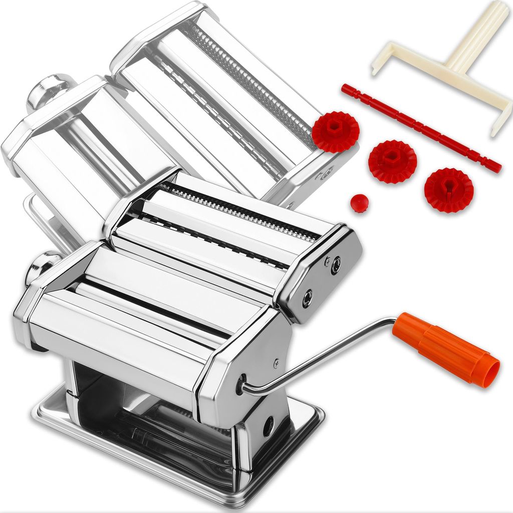 Machine À Pâtes Manuelle 3 En 1 Avec Laminoir Et Coupe Image du produit 