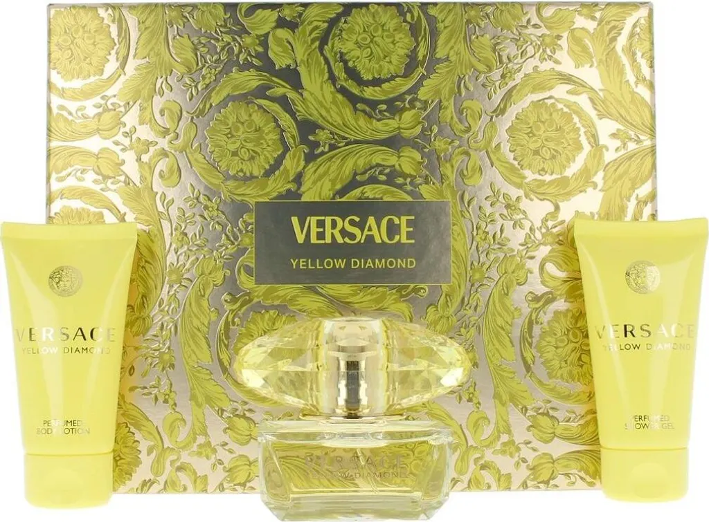 Versace Yellow Diamond Eau de Toilette 50ml Coffret Trio Lumineux