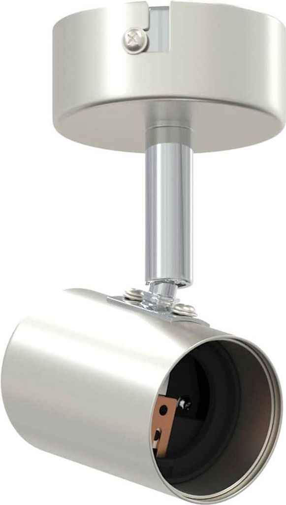 vidaXL Deckenstrahler mit Strahlern Nickel 6,5 x 6 x 11,5 cm Metall