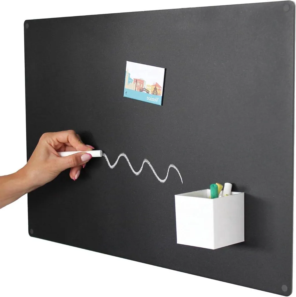 Tableau magnétique en acier anthracite 56 x 38 cm - Grand Format robuste