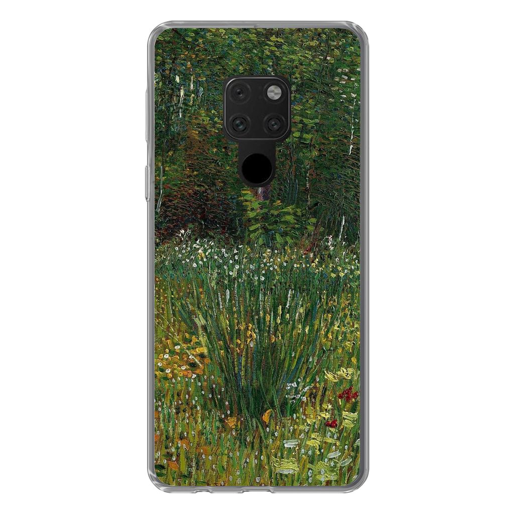 MuchoWow Handyhülle Schutzhülle Hülle für Huawei P40 Lite Asnières - Vincent van Gogh Silikon Softcase Handy Hülle - Handy