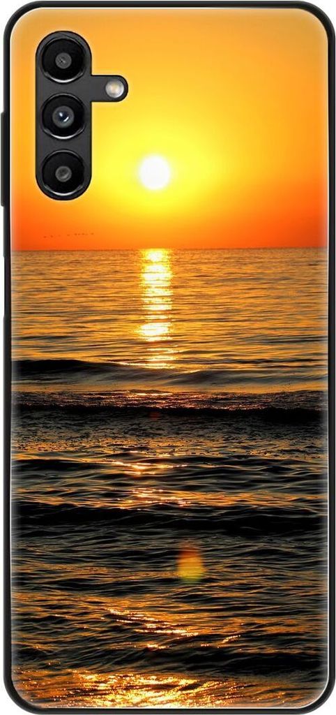 König Design Hülle kompatibel mit Samsung Galaxy A13 5G Kunststoff Soft Handyhülle - Handy Case Sonnenuntergang