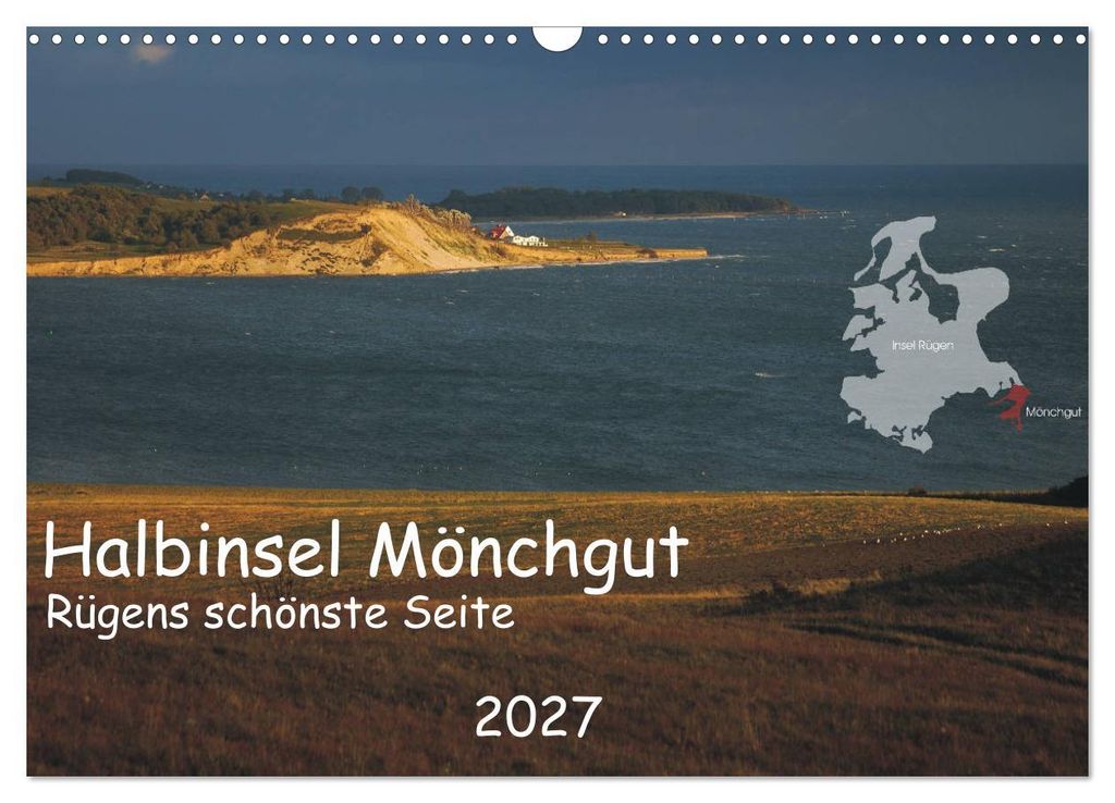 Halbinsel Mönchgut - Rügens schönste Seite (Wandkalender 2027 DIN A3 quer), CALVENDO Monatskalender