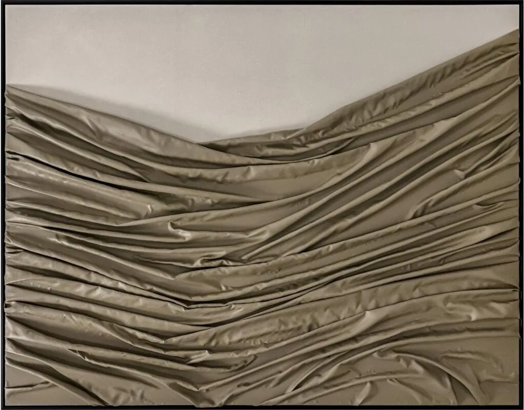 Tableau ESPRIT Moderne Vert Beige 180x140 cm - Châssis Épais 4,8 cm