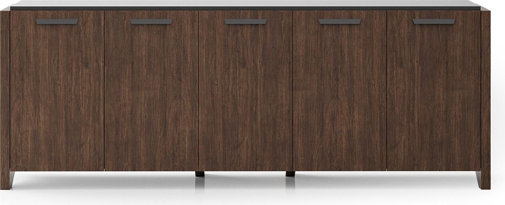 Stilvolle Braune Holzkonsole Designer Sideboard Moderne Möbel