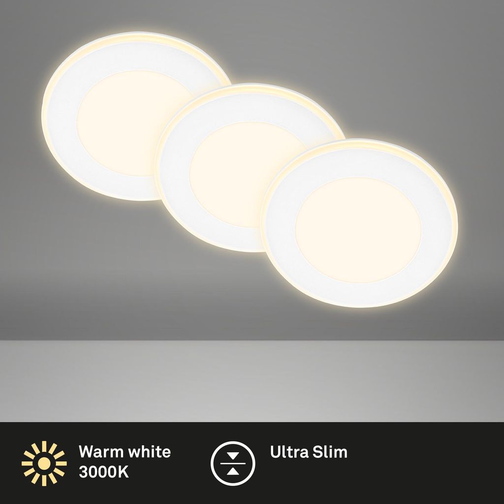 Briloner Gima Set de 3 spots LED encastrables 230V, Image du produit 