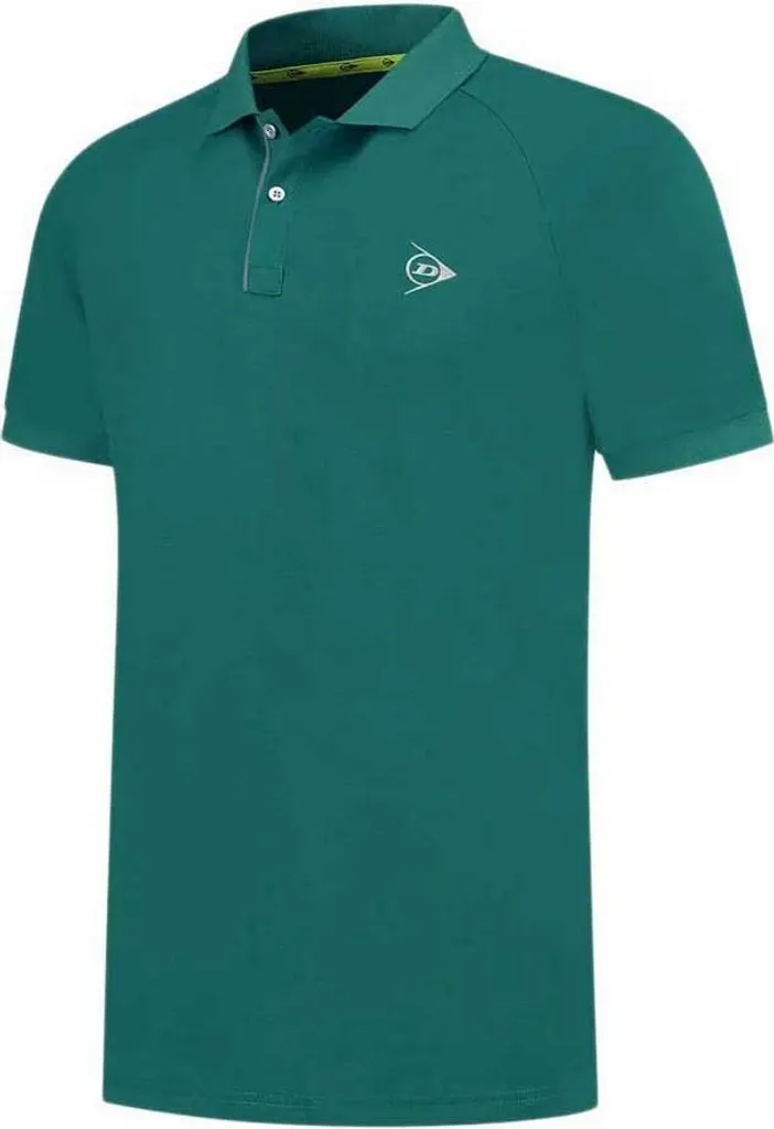 Polo de Tennis Dunlop Vert pour Homme XL - Textile Sportif Manches Courtes