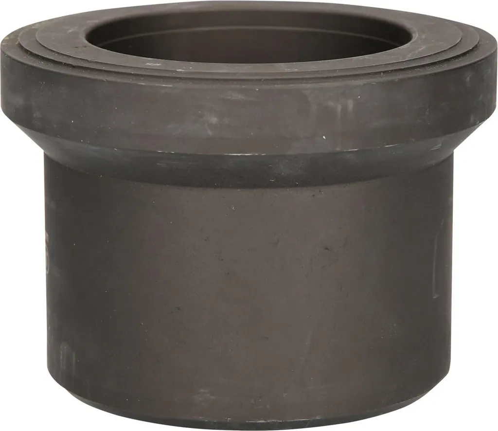 Cloche rétractable ajustable Ø108 mm en caoutchouc robuste noir EPDM