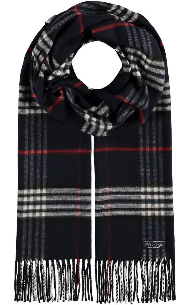 FRAAS Cashmink® Plaid Blueprint: Sciarpa Premium Made in Germany
