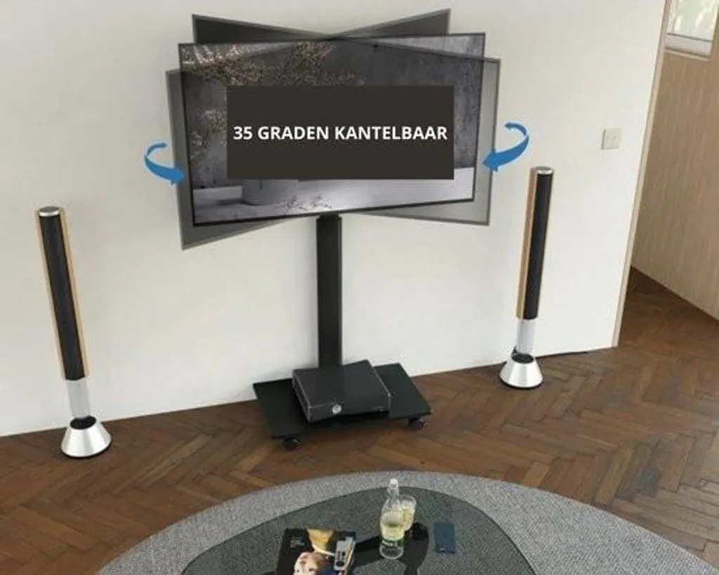Support TV mobile pivotant pour éviter les reflets - Écrans de 32 à 60"