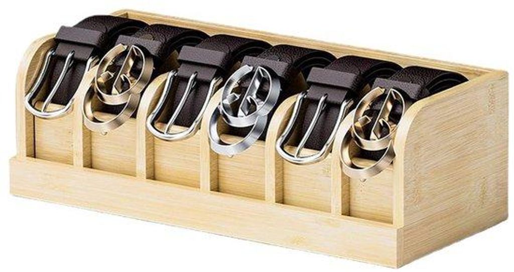 Bamboe organizer - 6 compartimenten - voor kast en lade - Productafbeelding 