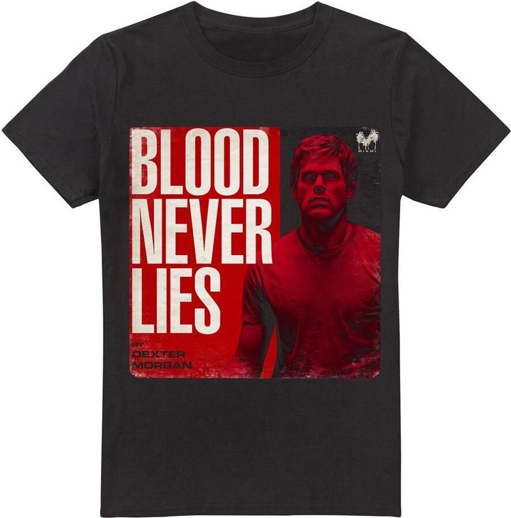 Dexter - T-Shirt für Herren TV7150 (3XL) (Schwarz)