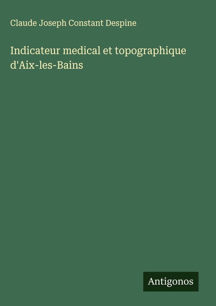 Medizinischer und topografischer Indikator von Aix-les-Bains