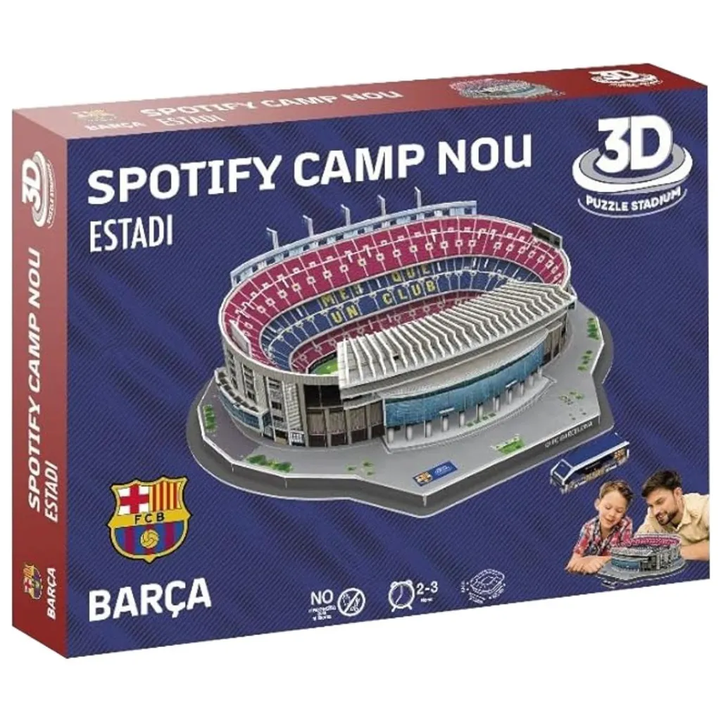 Puzzle 3D Stade Spotify Camp Nou FC Barcelone Bandai Édition Transparente